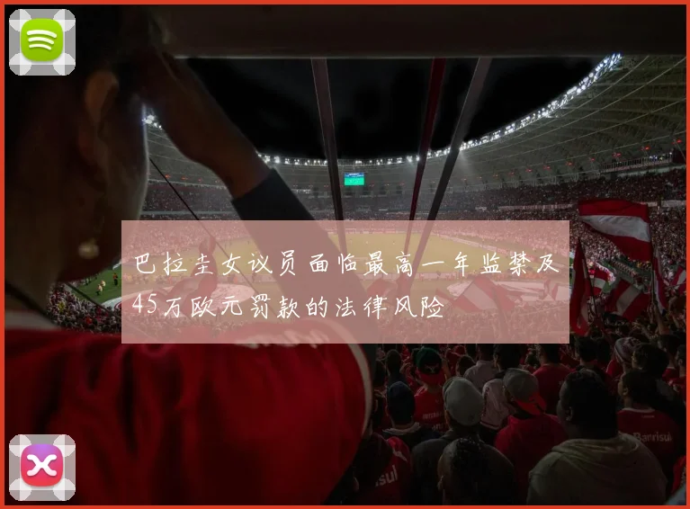 巴拉圭女议员面临最高一年监禁及45万欧元罚款的法律风险